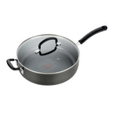 Ultimate Hard Anodized nonstick, 12 piece pots and pans cookware set, grey
