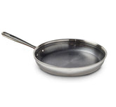 HybridMesh Stainless Steel 12 inch frypan with non-stick interior