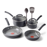 T-fal Ultimate Hard Anodized Ceramic, 8 Piece Cookware Set, Black