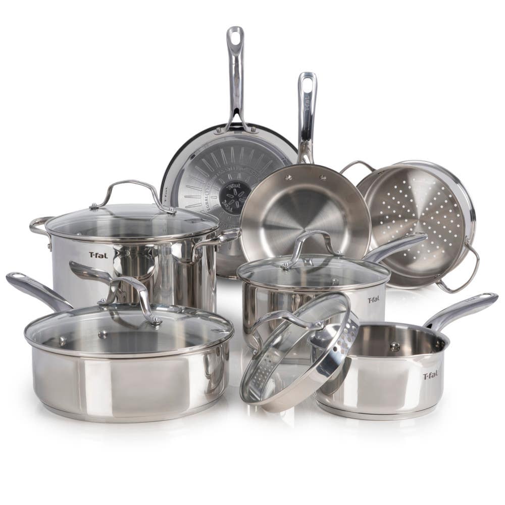 Gourmet Stainless Steel, 11 Piece Pots and Pans Cookware Set