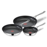 Cooks Direct Stainless Steel by Jaime Oliver, 8 Inch, 9.5 Inch and 11 inch Frypan Set