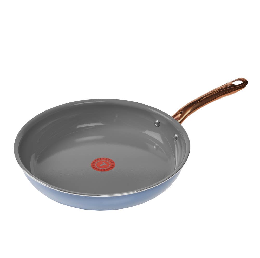 Preserve Ceramic Non-Stick Cookware, 12.5 Inch Frypan, Ocean Blue