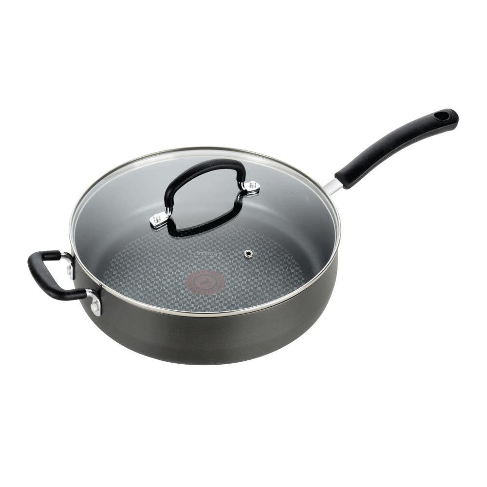 Ultimate Hard Anodized nonstick, 12 piece pots and pans cookware set, grey