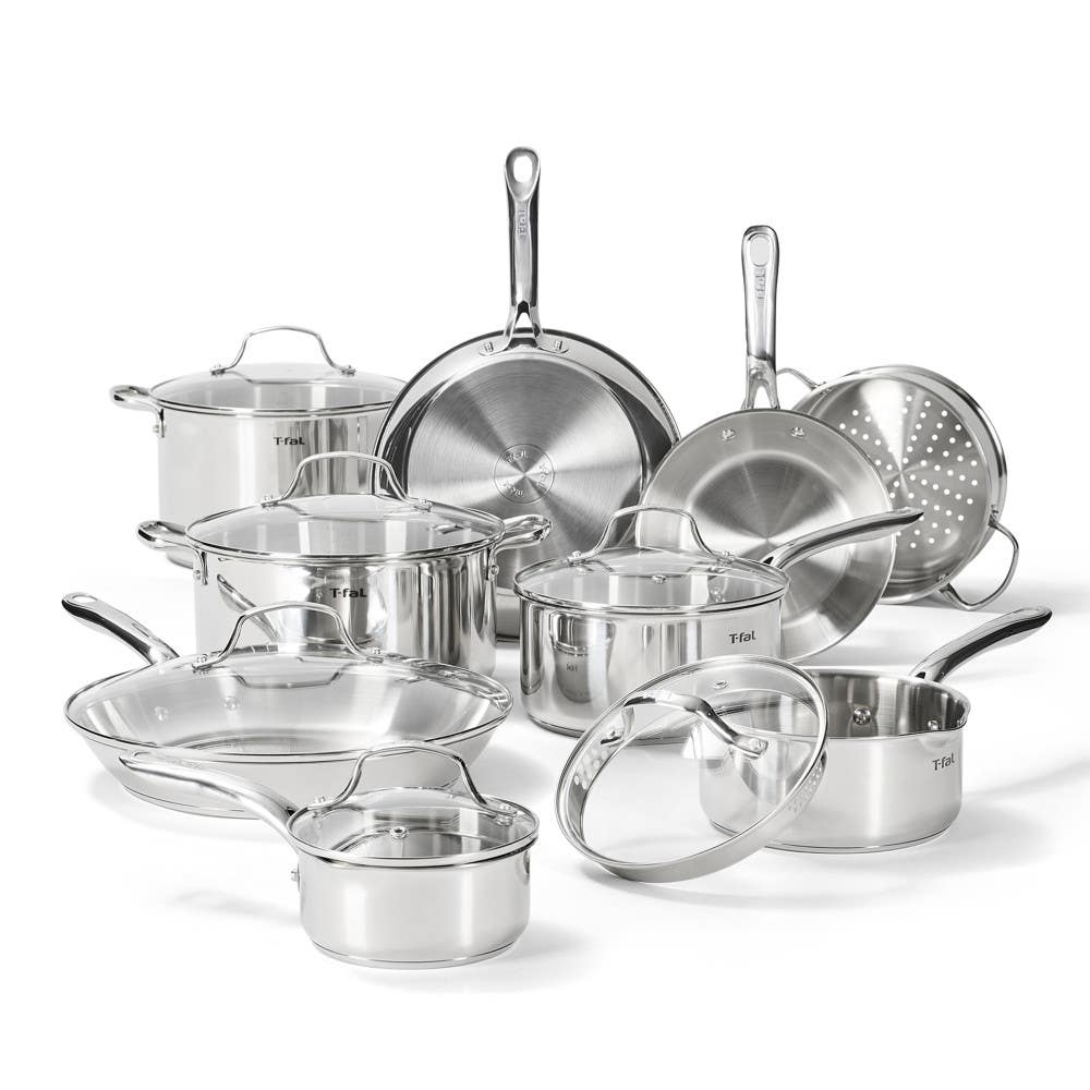 Gourmet Stainless Steel, 15 Piece Pots and Pans Cookware Set