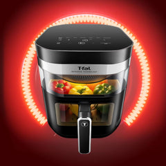 Infrared technology heats food 2x faster than traditional Air fryer. Displayed is an appliance featuring advanced infrared heating and more efficient cooking.