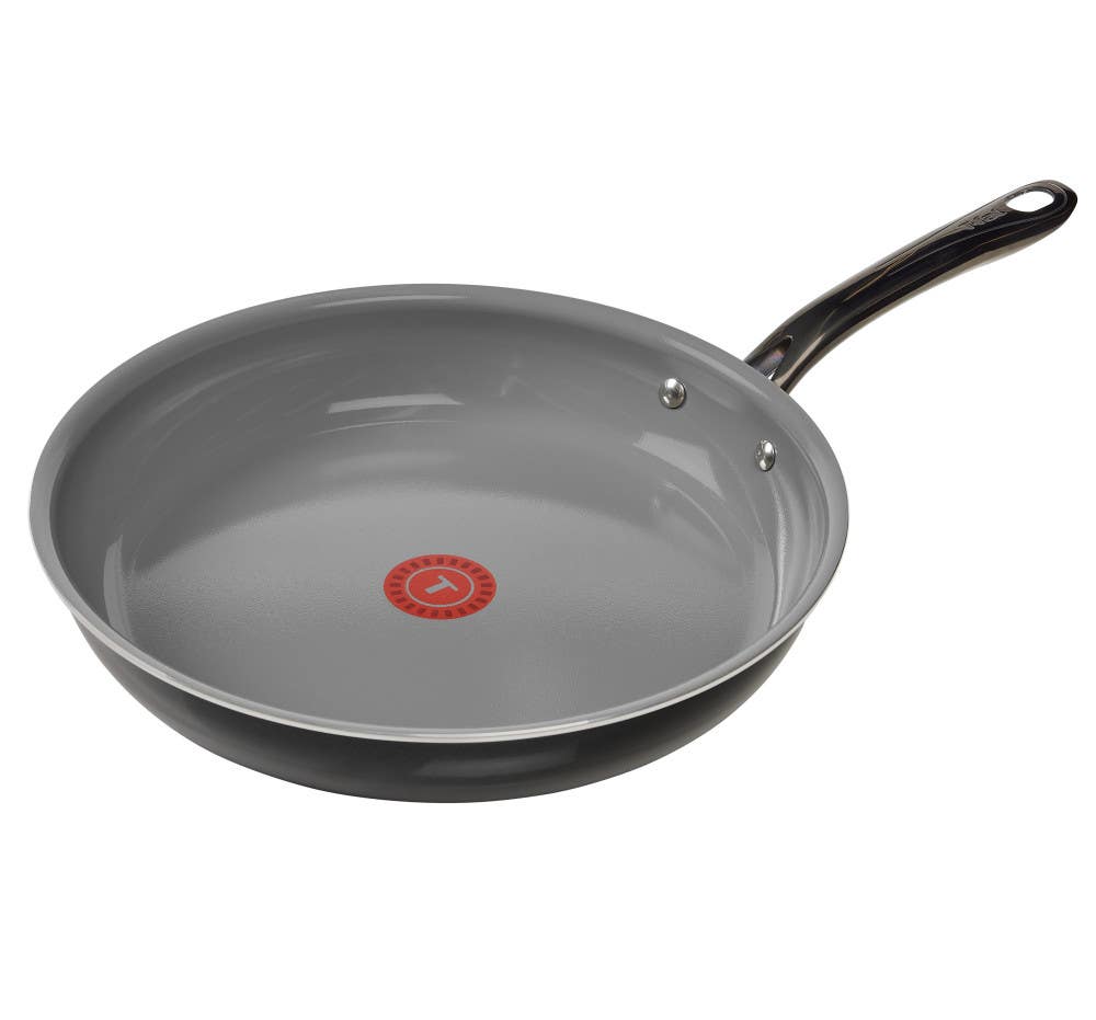 Preserve Ceramic Non-Stick Cookware, 12.5 Inch Frypan, Truffle Black