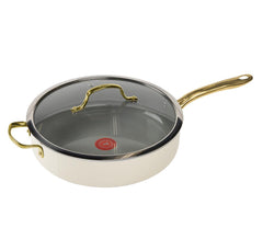 Preserve Ceramic Non-Stick Cookware, 5.5 Quart Jumbo Cooker, Almond Butter