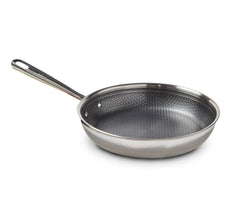 HybridMesh Stainless Steel 10.5 inch frypan with non-stick interior