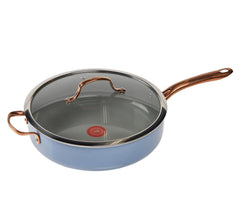 Preserve Ceramic Non-Stick Cookware, 2 Piece Frypan Set, 8.5 Inch and 11 Inch, Ocean Blue